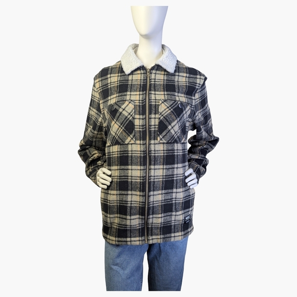 Wesc Jackets & Blazers - WeSC Plaid Workwear Jacket With Sherpa Collar | Women's M